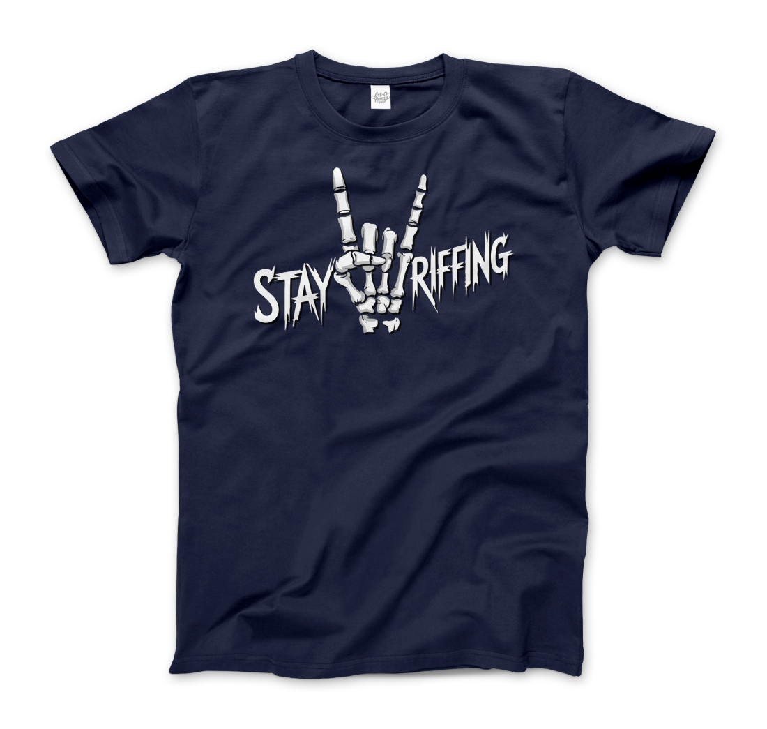 Stay Riffing Rock'n Roll Skull t-shirt-7