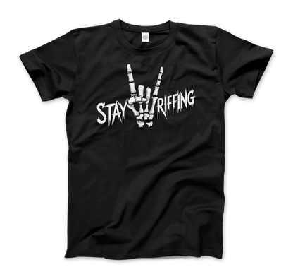 Stay Riffing Rock'n Roll Skull t-shirt-5