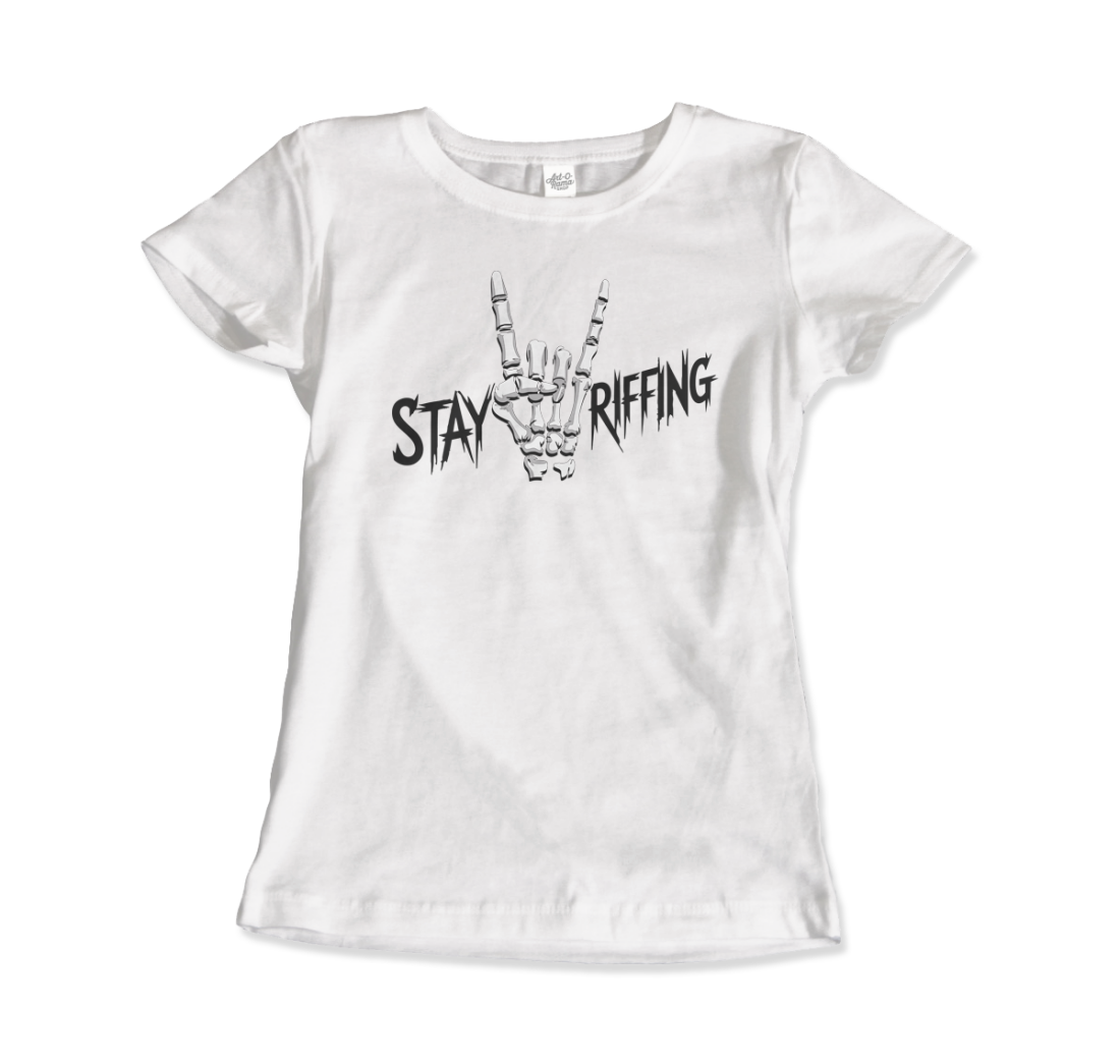 Stay Riffing Rock'n Roll Skull t-shirt-9