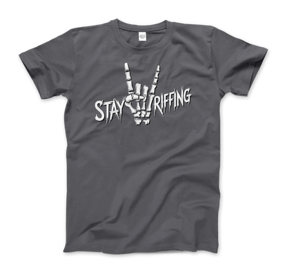 Stay Riffing Rock'n Roll Skull t-shirt-0