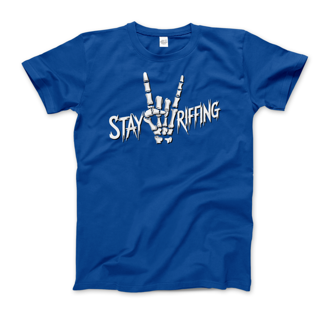 Stay Riffing Rock'n Roll Skull t-shirt-8