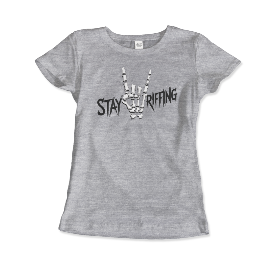 Stay Riffing Rock'n Roll Skull t-shirt-11