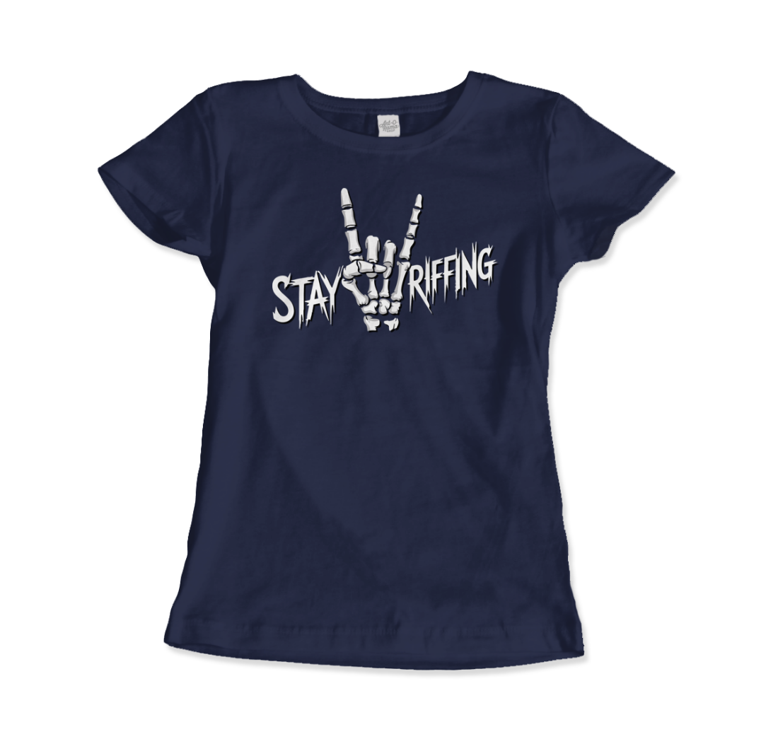 Stay Riffing Rock'n Roll Skull t-shirt-12