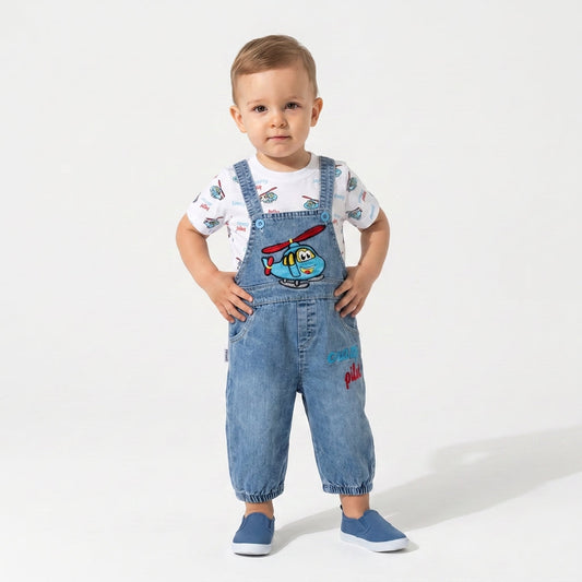 Denim Series – Little Pilot Baby Set-0