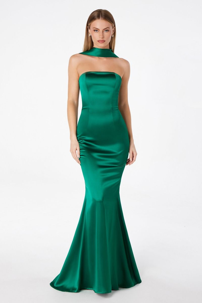 Strapless mermaid dress-0
