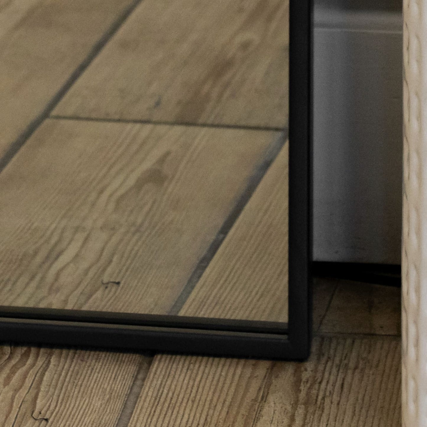 Takara - Full Length Black Metal Rectangle Mirror - 200cm x 150cm-1
