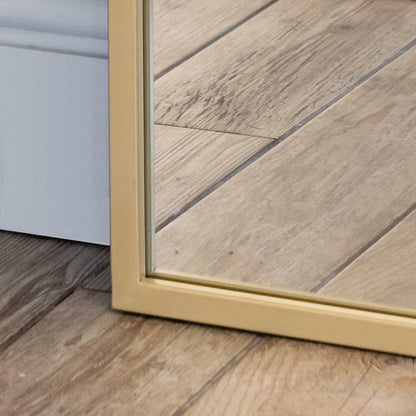 Takara - Full Length Leaner Gold Metal Rectangle Mirror - 180cm x 105cm-2