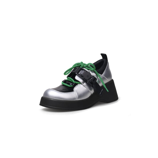 Thick Heel Contast Color Platform Sneakers-1
