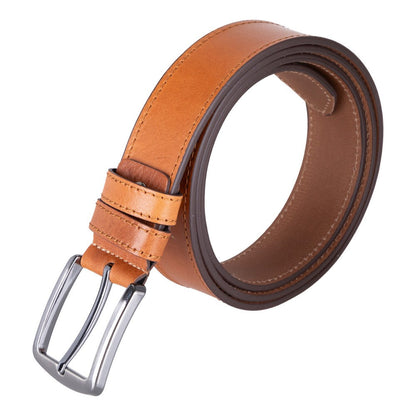 Globe Genuine Leather Belt – Handmade Premium Men’s Belt with Heavy-Duty Metal Buckle-0