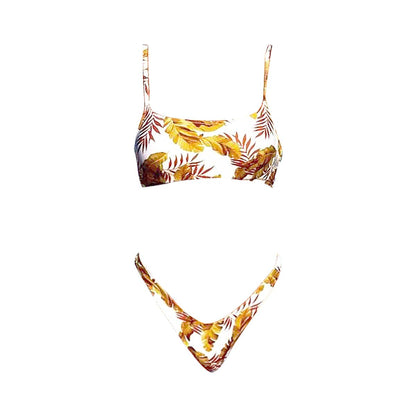 Tropical Floral Two-piece Bikini-3