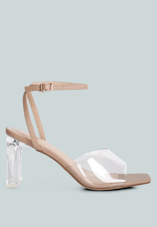 Twinkle Clear Block Heel Sandal-0