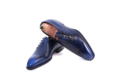 Tyler- Navy Whole cut Oxford Shoes-4