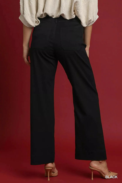 Umgee Button Stretched Pants-2