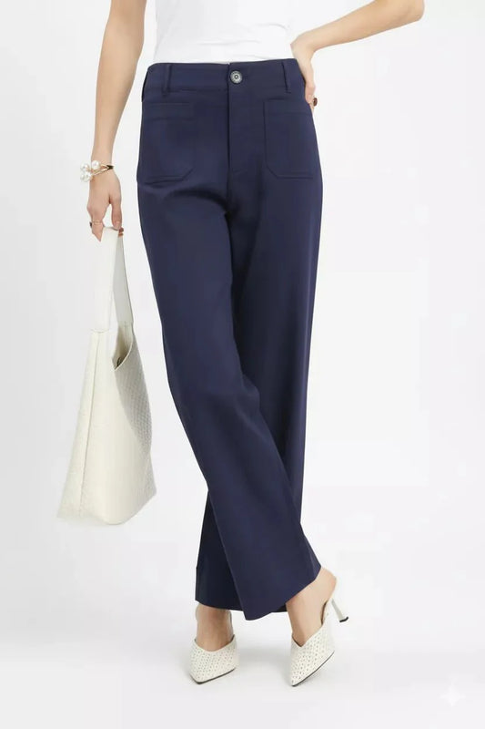 Umgee Button Stretched Pants-1