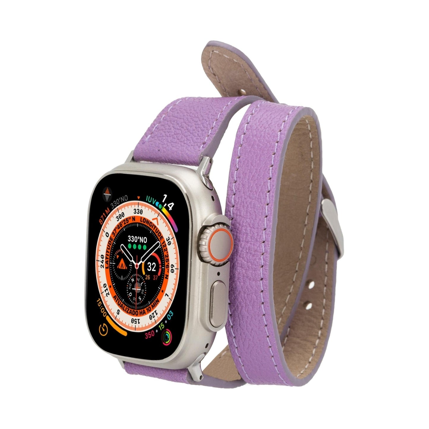 Vail Double Tour Leather Bands for Apple Watch 9, Ultra 2 and SE
