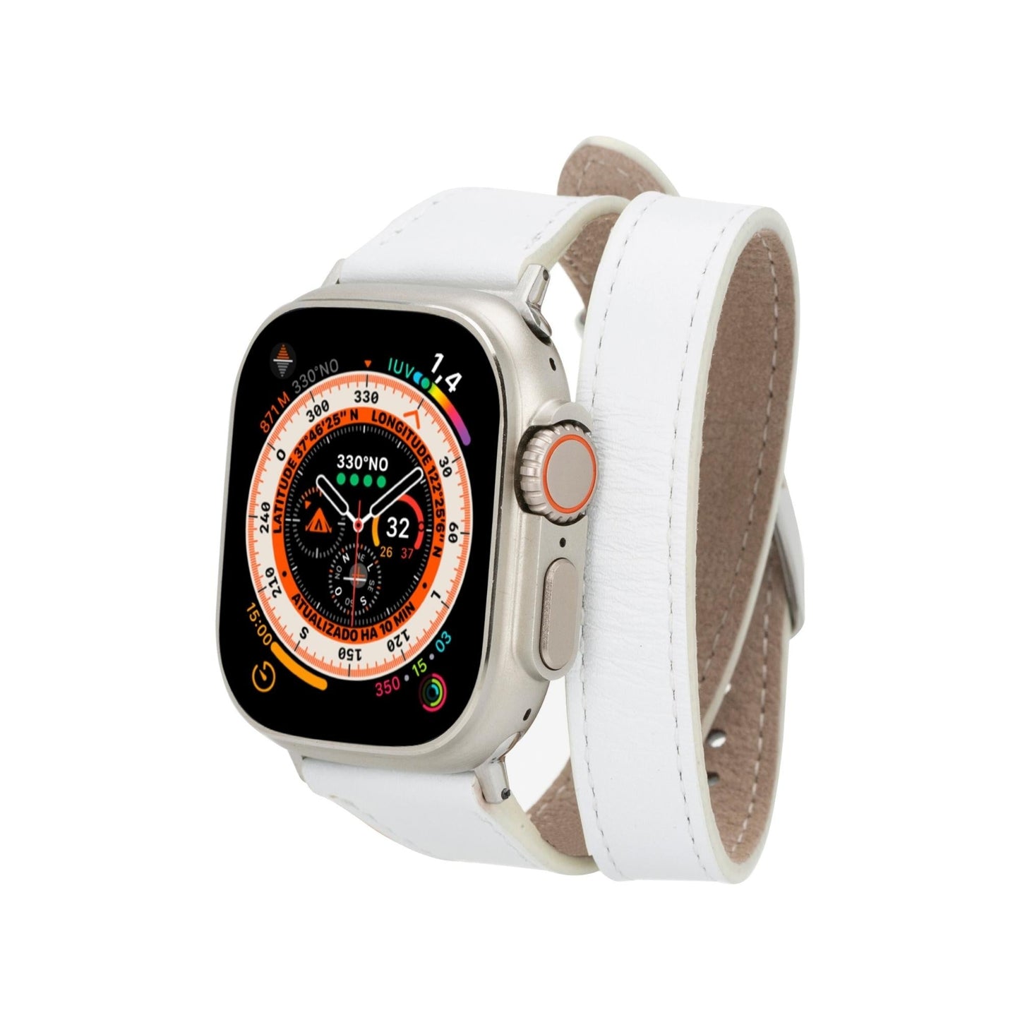 Vail Double Tour Leather Bands for Apple Watch 9, Ultra 2 and SE