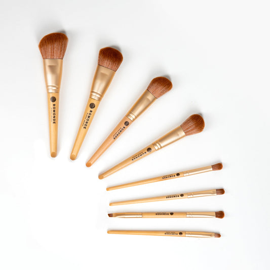 Vegan Makeup Brush Set – 8 Piece Complete Collection-0