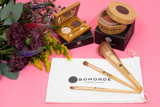 Vegan Mineral Makeup Set – Natural Glow Collection (Blusher or Bronzer Option)-0