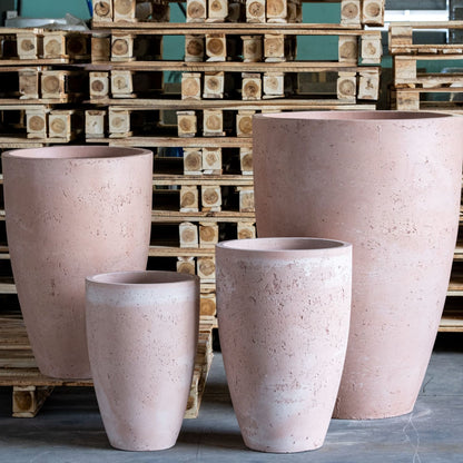 Vessara | Blushstone – 100cm XXL Concrete Vase Planter – 172L Tall Plant Pot-0