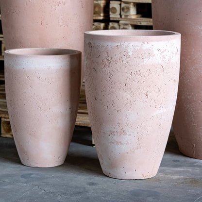 Vessara | Blushstone – 75cm Extra Large Concrete Vase Planter – 61L Tall Plant Pot-2