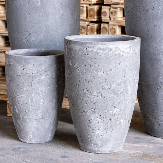 Vessara | Onyx Dusk – 100cm XXL Concrete Tall Vase Planter – 172L Round Plant Pot-1