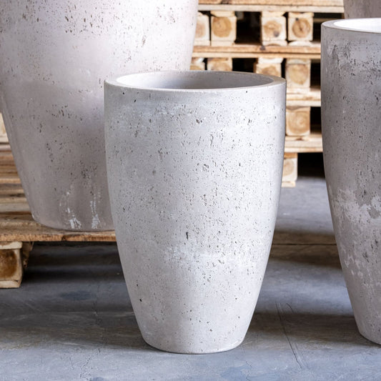 Vessara | Truffle – 52cm Tall Concrete Planter – 15L Vase-Shaped Plant Pot-0