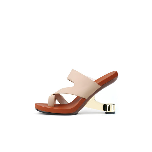 Wave Architectural Heel-Less Mules-0