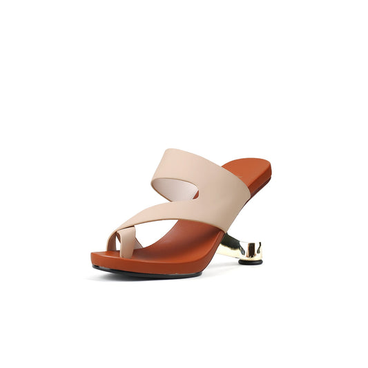 Wave Architectural Heel-Less Mules-1