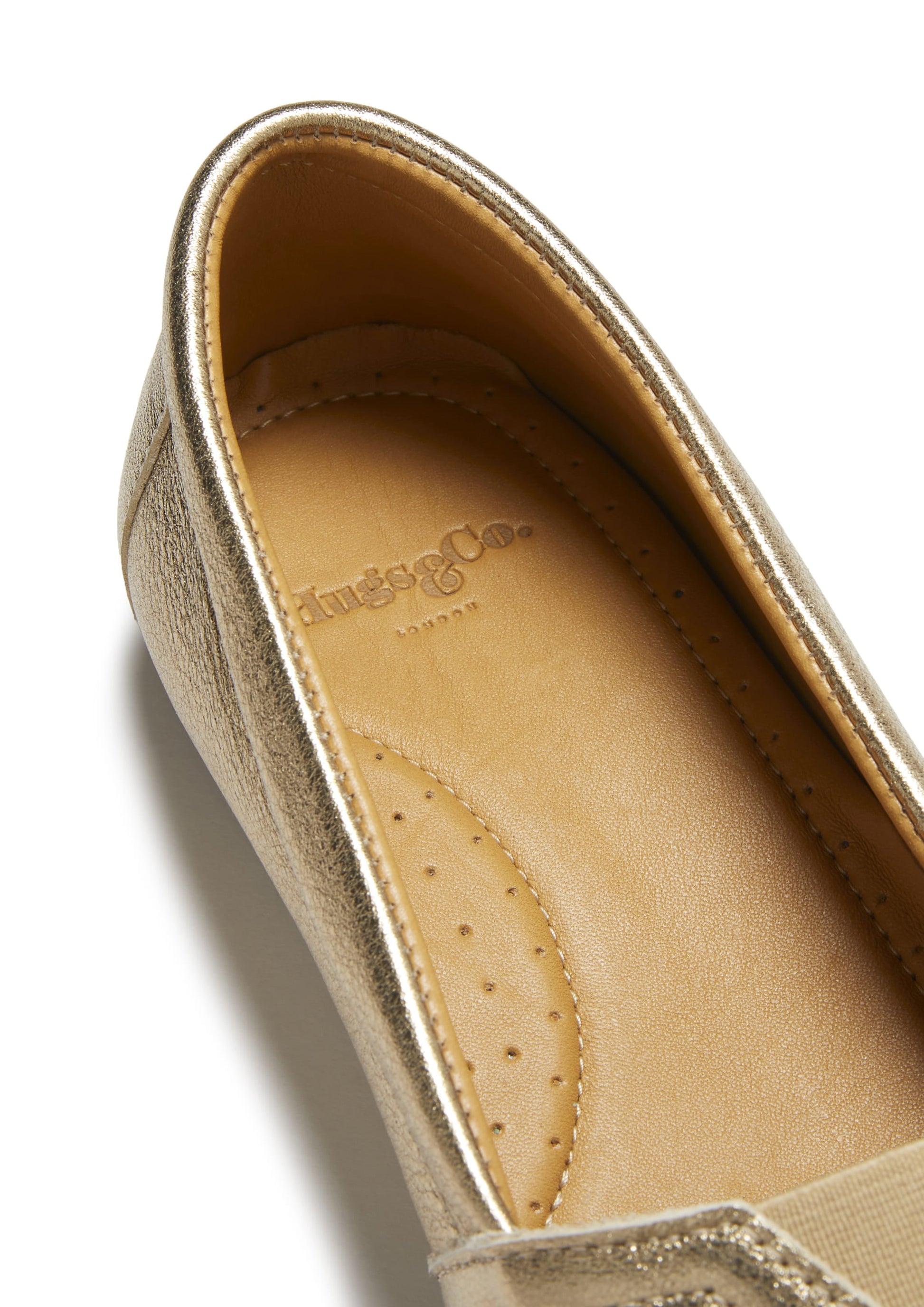 Women's Chukka Espadrilles, gold leather-4