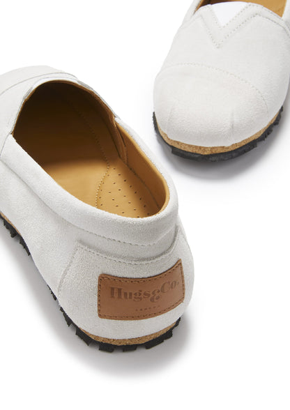 Women's Chukka Espadrilles, white suede-3