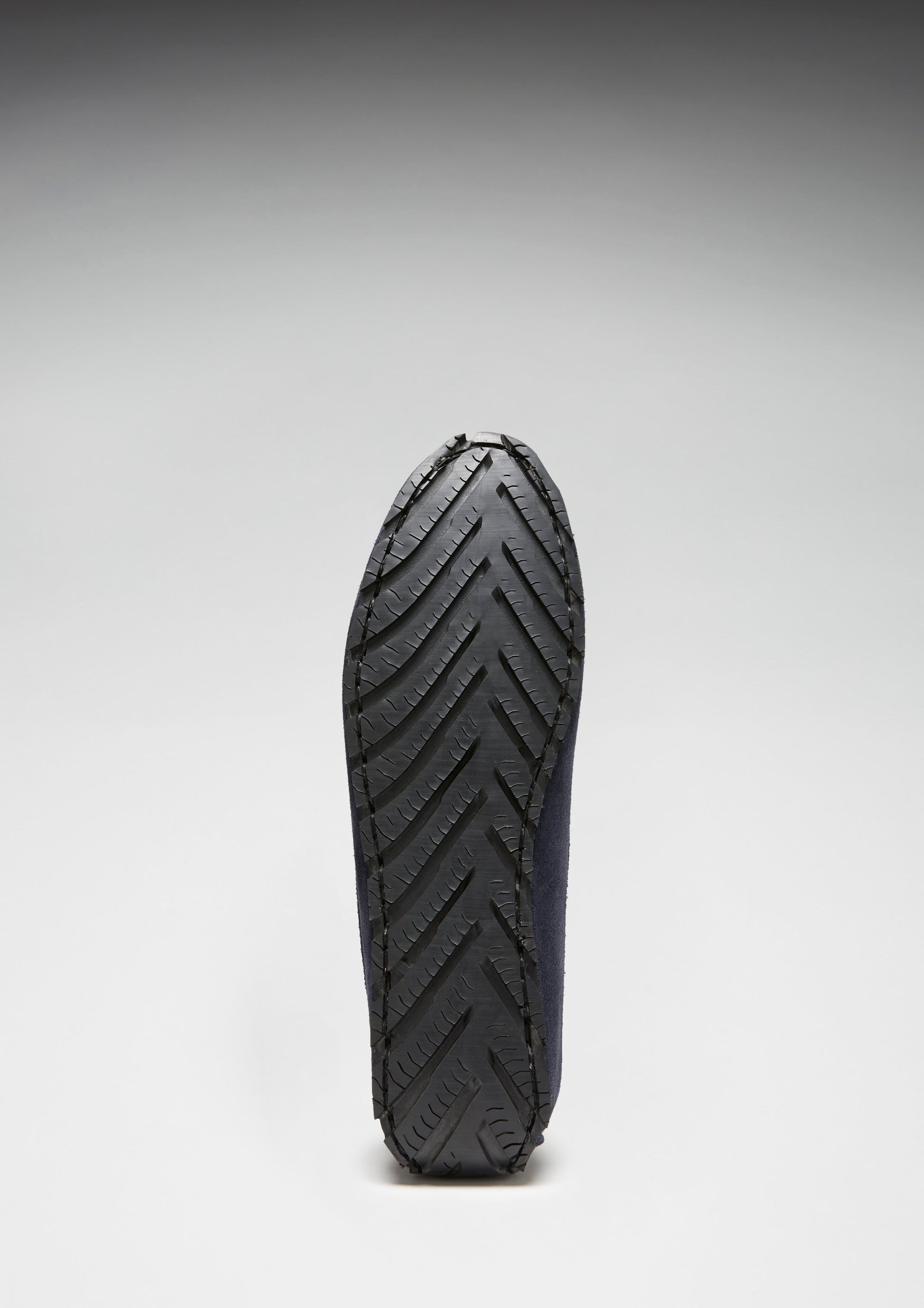 Women's Tyre Sole Penny Loafers, navy blue suede-1