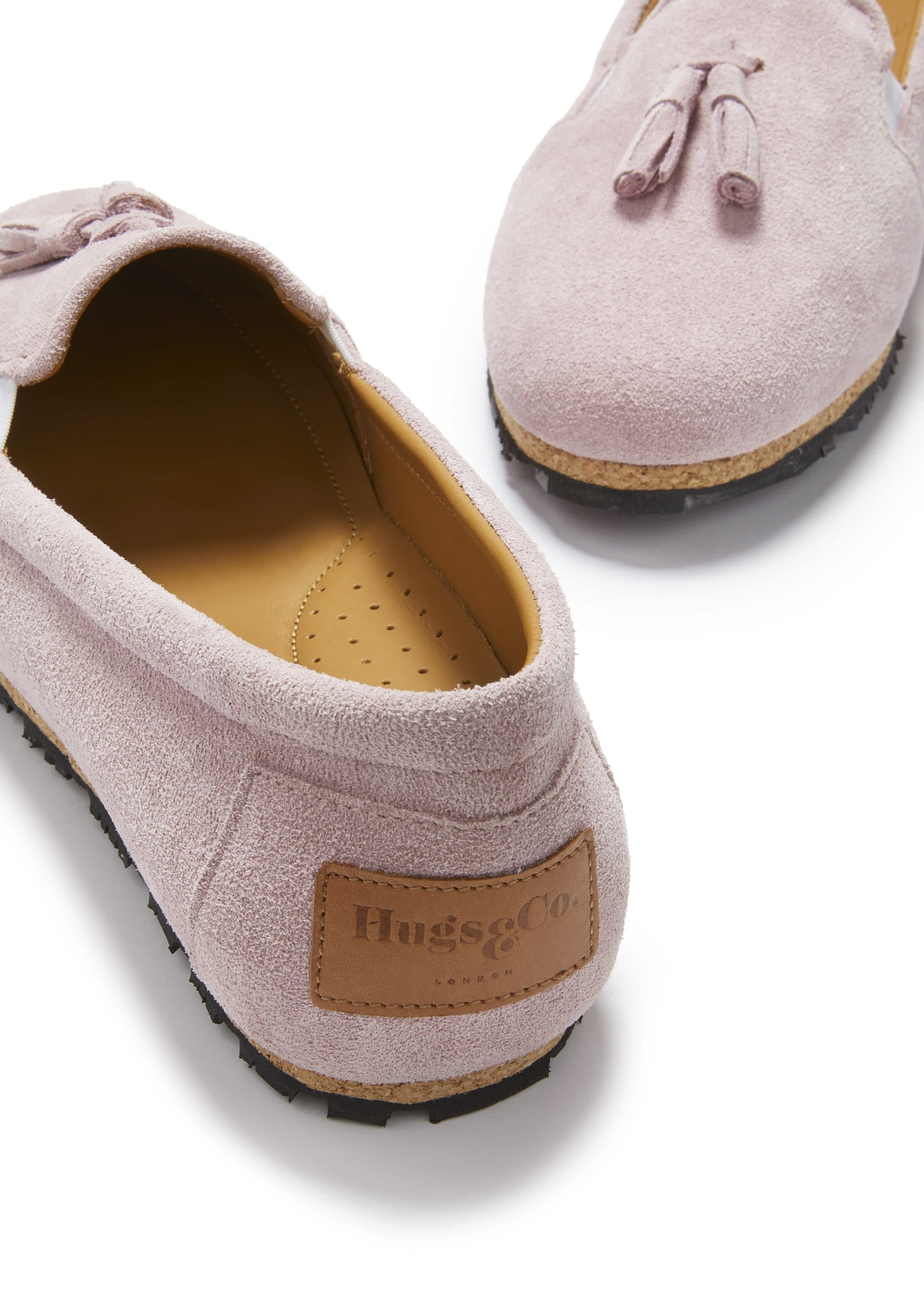 Women's Tasselled Espadrilles, powder pink suede-3