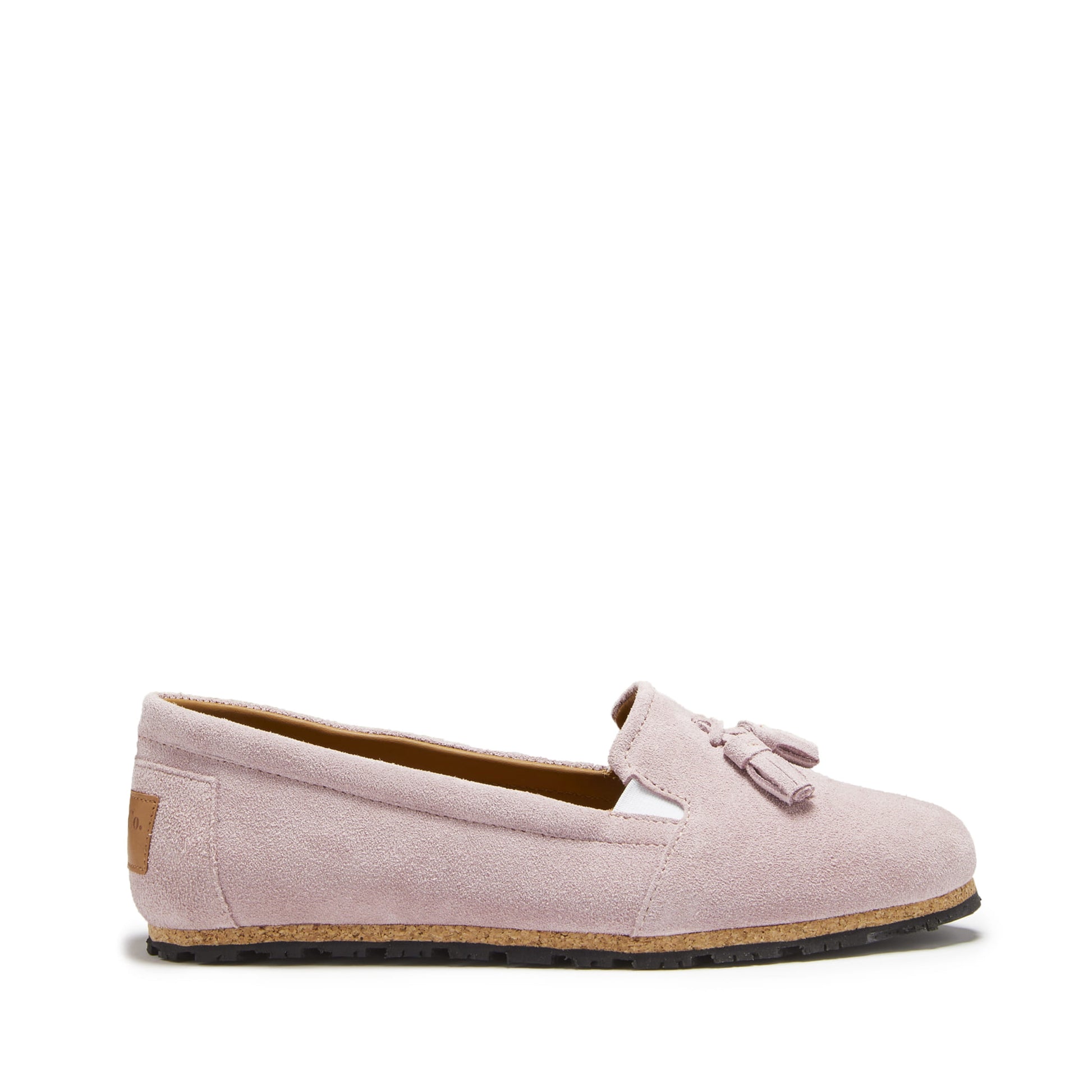 Women's Tasselled Espadrilles, powder pink suede-0