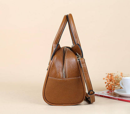 Rossie Viren Women's  Womens Vintage Leather Top Handle Bag Medium-3