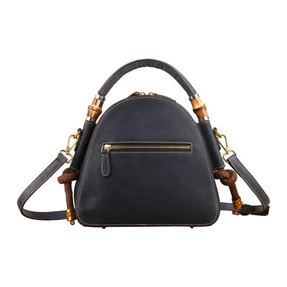 Rossie Viren Women's  Womens Vintage Leather Top Handle Cross Body Messenger Bags-2