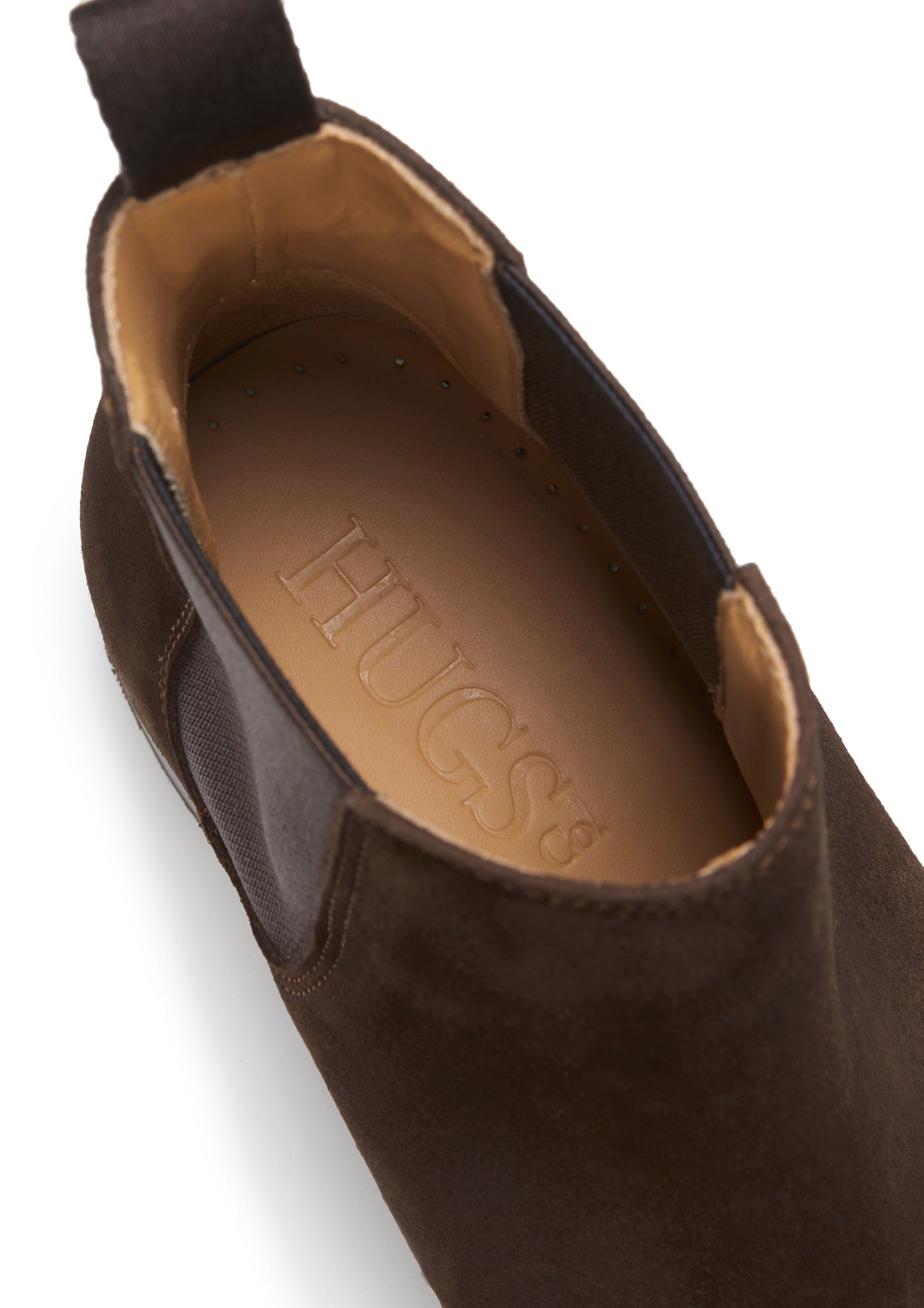 Women's Brown Suede Chelsea Boots, Welted Leather Sole-4