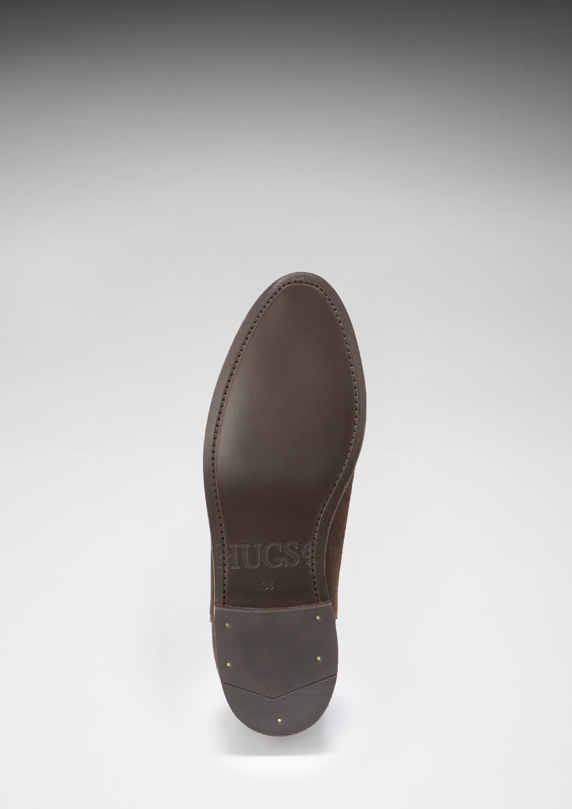 Women's Brown Suede Chelsea Boots, Welted Leather Sole-3