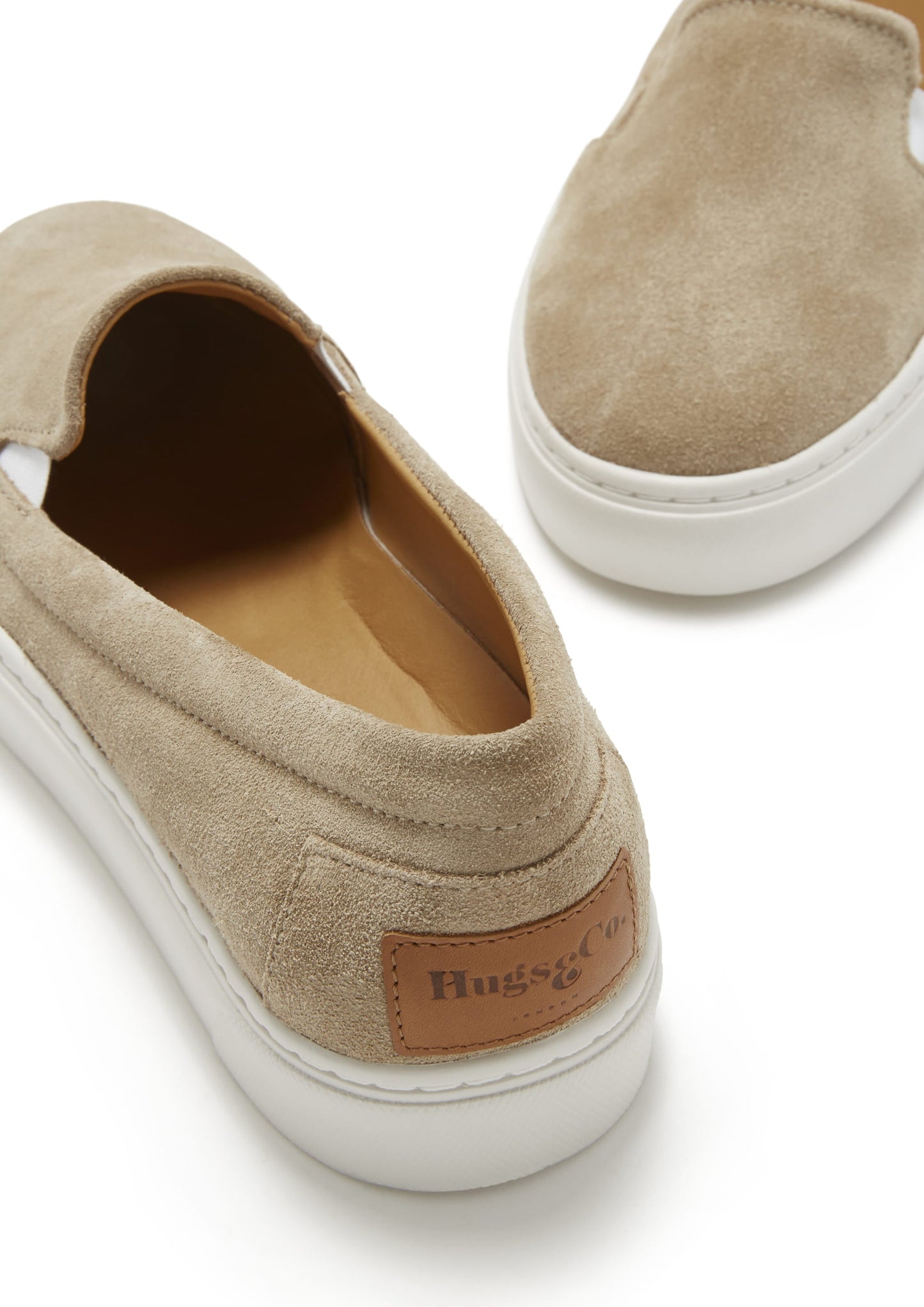 Women's Slip-On Sneakers, taupe suede-3