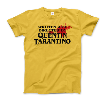 Written and Directed by Quentin Tarantino (Bloodstained) t-shirt-0