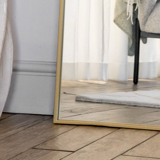 Yoko - Gold Metal Gentle Arch Mirror - 180cm x 105cm.-1